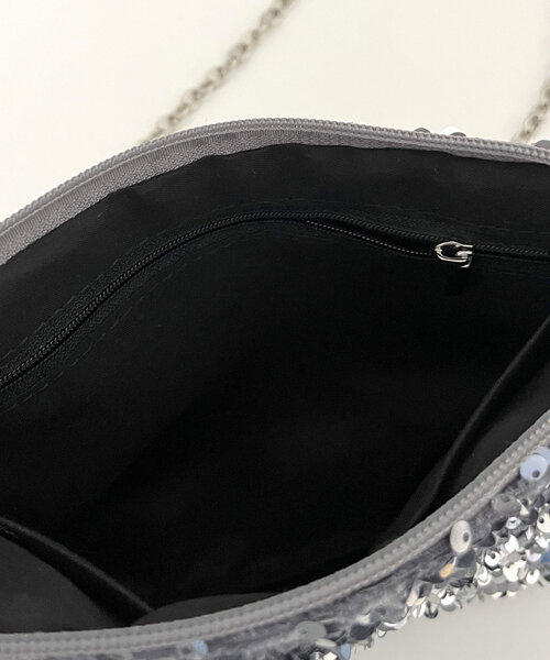 prose verse（プロズヴェール）の「スパンコールチェーンショルダーバッグ（ショルダーバッグ・レディース・シルバー/ブラック・FREE）」の17枚目の写真