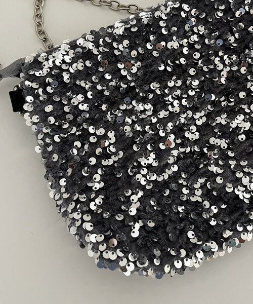 prose verse（プロズヴェール）の「スパンコールチェーンショルダーバッグ（ショルダーバッグ・レディース・シルバー/ブラック・FREE）」の19枚目の写真