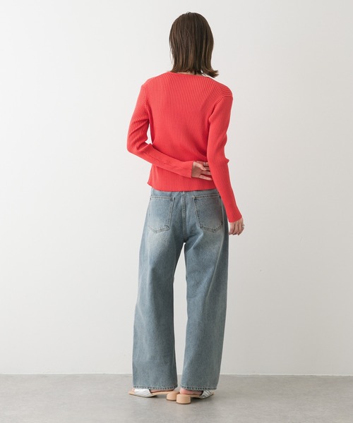 SENSE OF PLACE by URBAN RESEARCH（センスオブプレイスバイアーバンリサーチ）の「サイドタックコンパクトリブカーディガン（カーディガン/ボレロ・レディース・レッド/ブラウン/アイボリー・ONE）」の15枚目の写真