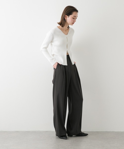 SENSE OF PLACE by URBAN RESEARCH（センスオブプレイスバイアーバンリサーチ）の「サイドタックコンパクトリブカーディガン（カーディガン/ボレロ・レディース・レッド/ブラウン/アイボリー・ONE）」の21枚目の写真