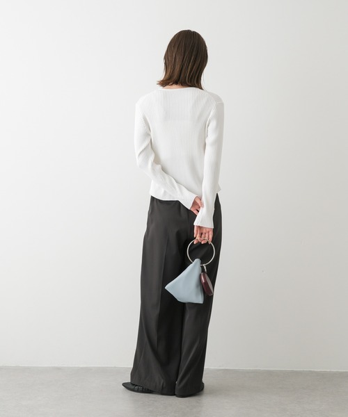 SENSE OF PLACE by URBAN RESEARCH（センスオブプレイスバイアーバンリサーチ）の「サイドタックコンパクトリブカーディガン（カーディガン/ボレロ・レディース・レッド/ブラウン/アイボリー・ONE）」の22枚目の写真