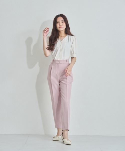 MISCH MASCH（ミッシュマッシュ）の「ZOZO限定 パール釦パフスリーブ