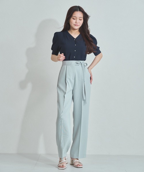 MISCH MASCH（ミッシュマッシュ）の「ZOZO限定 パール釦パフスリーブ