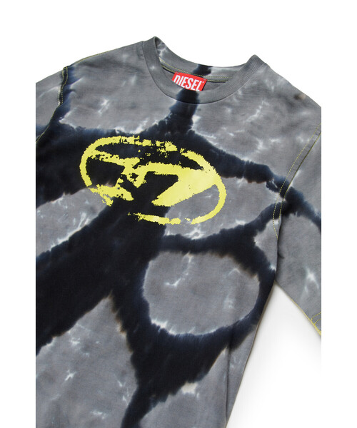 DIESEL(ディーゼル)の「キッズ Tシャツ TBOXTN15 OVER(Tシャツ/カットソー・キッズ・ブルー系その他/ブラック×グレー・14Y/4Y/12Y/16Y/8Y/6Y/10Y)」の7枚目の写真