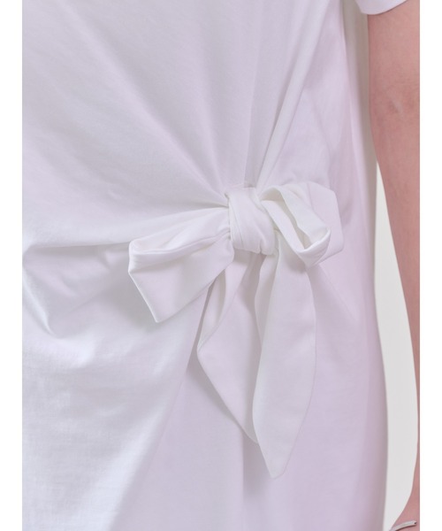 DOLLUPOOPS(ドールアップウップス)の「フロントリボン配色ステッチワンピース(ワンピース・レディース・ブルー/ブラック/カーキ/オフホワイト・38)」の13枚目の写真