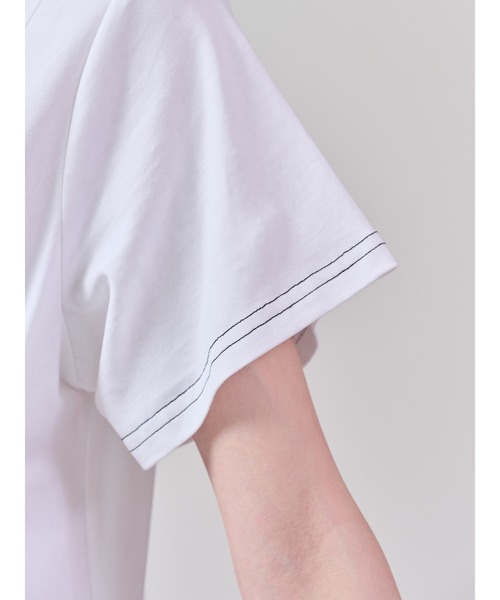 DOLLUPOOPS(ドールアップウップス)の「フロントリボン配色ステッチワンピース(ワンピース・レディース・ブルー/ブラック/カーキ/オフホワイト・38)」の14枚目の写真