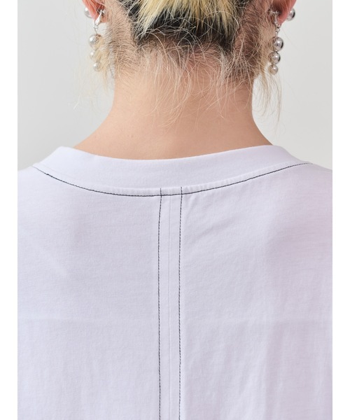 DOLLUPOOPS(ドールアップウップス)の「フロントリボン配色ステッチワンピース(ワンピース・レディース・ブルー/ブラック/カーキ/オフホワイト・38)」の17枚目の写真