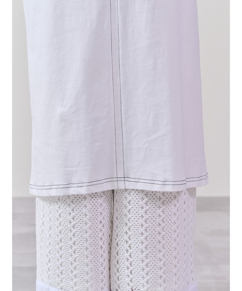 DOLLUPOOPS(ドールアップウップス)の「フロントリボン配色ステッチワンピース(ワンピース・レディース・ブルー/ブラック/カーキ/オフホワイト・38)」の18枚目の写真