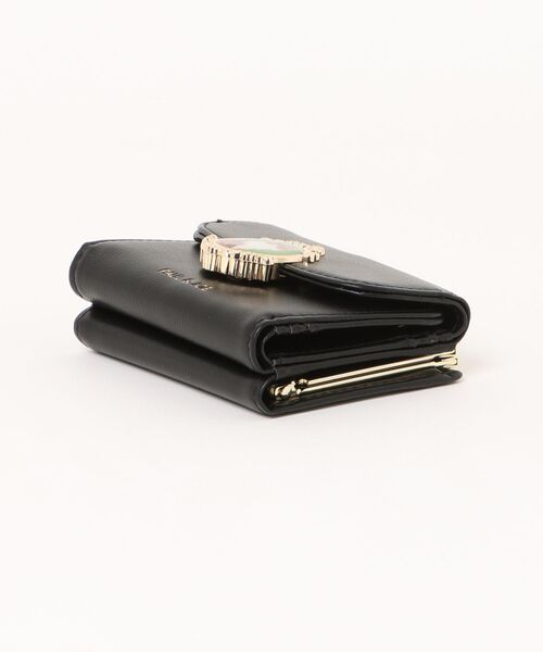 新品 ポール&ジョー 口金ミニ財布 小銭入れ付き キャットブローチ 高級財布 黒 ポール ＆ ジョー ｜ポール ＆ ジョー公式オンラインストア