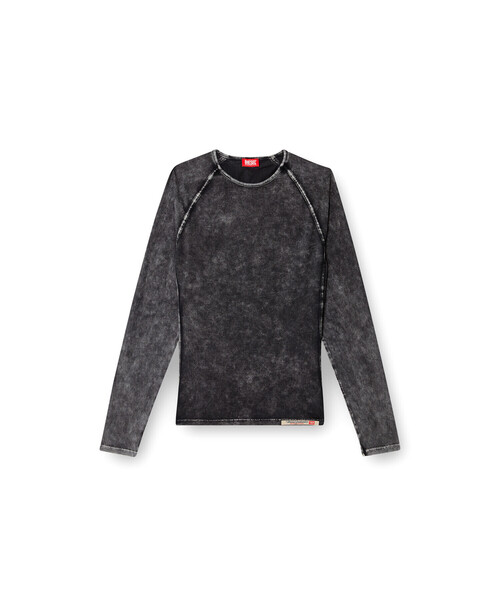 DIESEL（ディーゼル）の「メンズ 長袖Tシャツ EFREM-DNM（インナーウェア/肌着・メンズ・ブラック・XX-LARGE/LARGE/SMALL/MEDIUM/X-LARGE）」の4枚目の写真