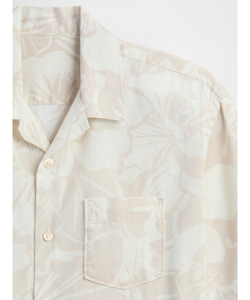 GAP(ギャップ)の「リラックス リネンブレンド バケーションシャツ (キッズ)(シャツ/ブラウス・キッズ・ベージュ・110cm/120cm/140cm/150cm/160cm/130cm)」の3枚目の写真