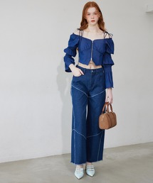 Seemi. byNICECLAUP | 【Seemi.】ワイドデニムパンツ(デニムパンツ)