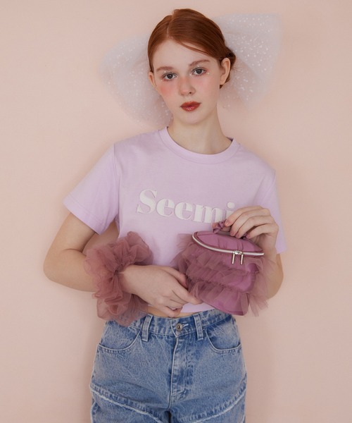 Seemi. byNICECLAUP（ シーミーバイナイスクラップ）の「【Seemi.】ワイドデニムパンツ（デニムパンツ・レディース・ネイビー/ブルー・SMALL/MEDIUM）」の22枚目の写真