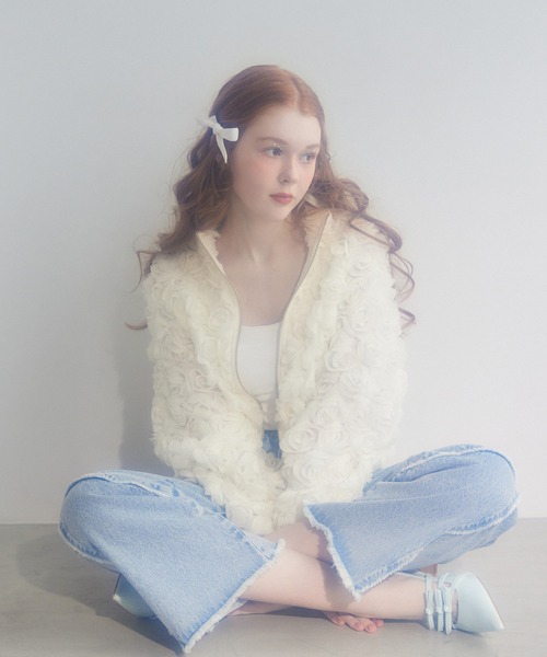 Seemi. byNICECLAUP（ シーミーバイナイスクラップ）の「【Seemi.】ワイドデニムパンツ（デニムパンツ・レディース・ネイビー/ブルー・SMALL/MEDIUM）」の15枚目の写真