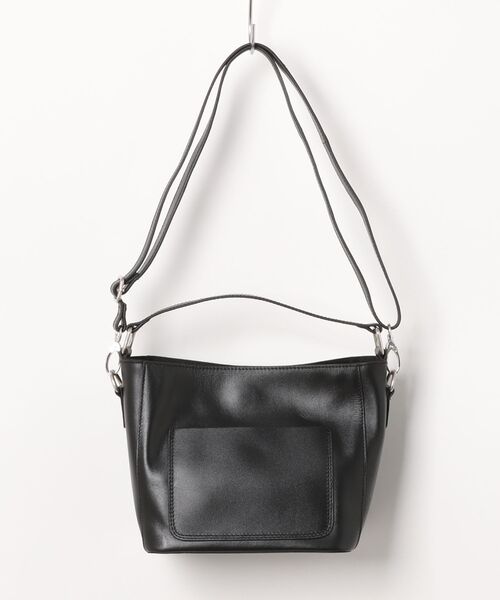 Marie-Louise(マリ-・ルイ-ズ)の「【Marie-Louise/マリールイーズ】レザーショルダーバッグ/#MLS-B035(ショルダーバッグ・レディース・ブラック/オフホワイト・FREE)」の2枚目の写真