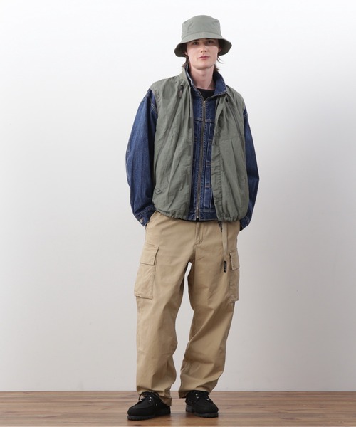 MANASTASH（マナスタッシュ）の「MANASTASH/マナスタッシュ/EXTRA MILE BREEZE VEST（ベスト・メンズ・ライトグレー/ブラック/セージグリーン・S/M/L/XL）」の6枚目の写真