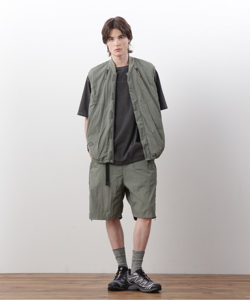 MANASTASH（マナスタッシュ）の「MANASTASH/マナスタッシュ/EXTRA MILE BREEZE VEST（ベスト・メンズ・ライトグレー/ブラック/セージグリーン・S/M/L/XL）」の7枚目の写真