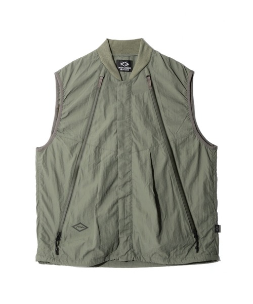 MANASTASH（マナスタッシュ）の「MANASTASH/マナスタッシュ/EXTRA MILE BREEZE VEST（ベスト・メンズ・ライトグレー/ブラック/セージグリーン・S/M/L/XL）」の4枚目の写真