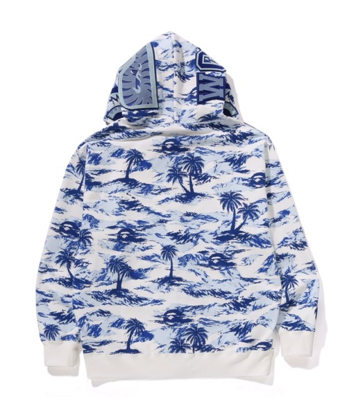 国内配送★A BATHING APE★パームツリー CAMO柄シャークフーディ PALM TREE CAMO RELAXED FIT SHARK FULL ZIP HOODIE（パーカー