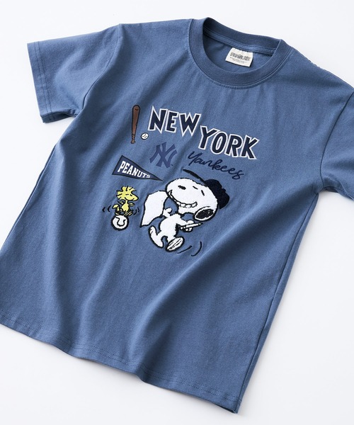 セール】【PEANUTS×MLB】オリジナルデザイン KIDS Tシャツ