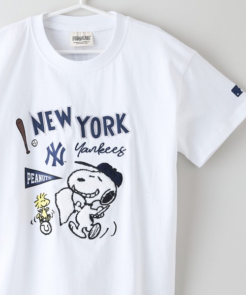 セール】【PEANUTS×MLB】オリジナルデザイン KIDS Tシャツ
