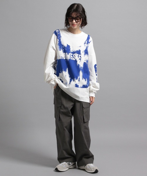GEORGE'S（ジョージズ）の「ワイドカーゴパンツ（カーゴパンツ・メンズ・ネイビー/グレー/ブラック・SMALL/MEDIUM/LARGE）」の3枚目の写真