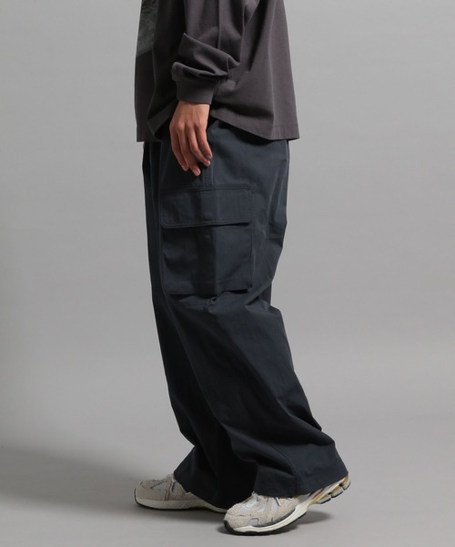 GEORGE'S（ジョージズ）の「ワイドカーゴパンツ（カーゴパンツ・メンズ・ネイビー/グレー/ブラック・SMALL/MEDIUM/LARGE）」の4枚目の写真