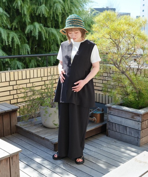 セール】【産前・産後対応】《リネンライクシリーズ》マタニティ