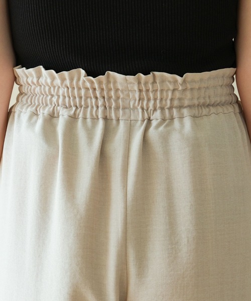 LEPSIM(レプシィム)の「【産前・産後対応】《リネンライクシリーズ》マタニティ/ギャザーワイドパンツ 290897(マタニティウェア/グッズ・レディース・ブラック/ベージュ/グリーン系その他・FREE)」の16枚目の写真