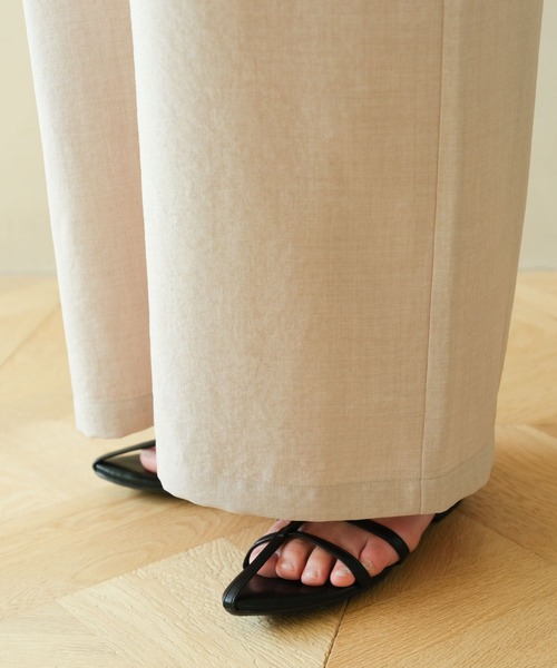 LEPSIM(レプシィム)の「【産前・産後対応】《リネンライクシリーズ》マタニティ/ギャザーワイドパンツ 290897(マタニティウェア/グッズ・レディース・ブラック/ベージュ/グリーン系その他・FREE)」の14枚目の写真