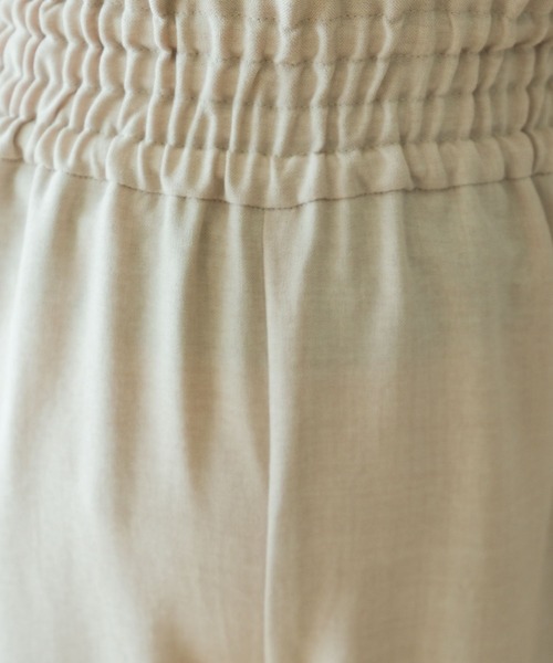 LEPSIM(レプシィム)の「【産前・産後対応】《リネンライクシリーズ》マタニティ/ギャザーワイドパンツ 290897(マタニティウェア/グッズ・レディース・ブラック/ベージュ/グリーン系その他・FREE)」の12枚目の写真