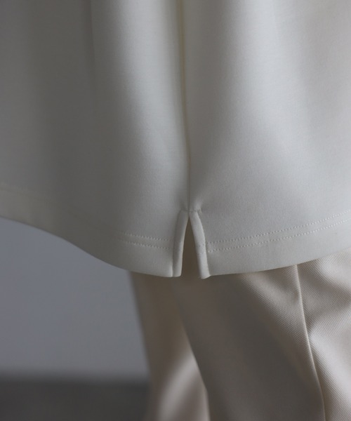 Fizz（フィズ）の「モックネックゆったりダンボール半袖Tee（Tシャツ/カットソー・レディース・ライトブルー/ブラック/ライトグリーン/アイボリー・M）」の21枚目の写真