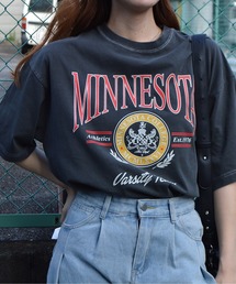 【spiritoso】MINESOTAカレッジロゴTシャツ