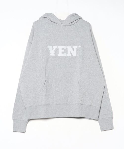 YEN TOWN MARKET（イェンタウンマーケット）の「YEN フーディー（パーカー・メンズ・サンドベージュ/ブラック/ヘザーグレー/ホワイト・FREE）」の3枚目の写真