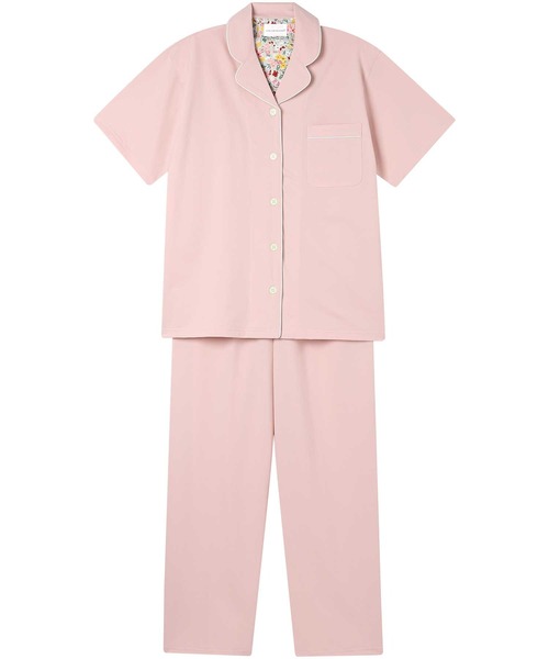 綿混】両染ジャージ半袖パジャマ MADE WITH LIBERTY FABRIC
