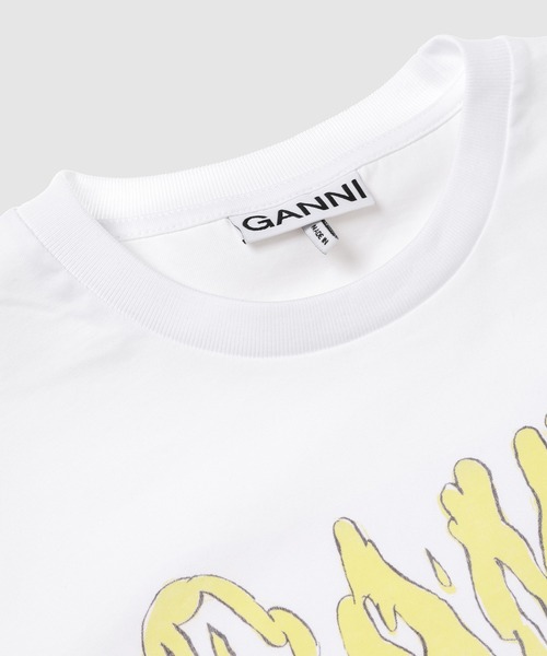 GANNI(ガニー)の「Basic Cotton Jersey Teddy Relaxed T-shirt(Tシャツ/カットソー・レディース・ホワイト系その他・L/XS/S/M)」の3枚目の写真