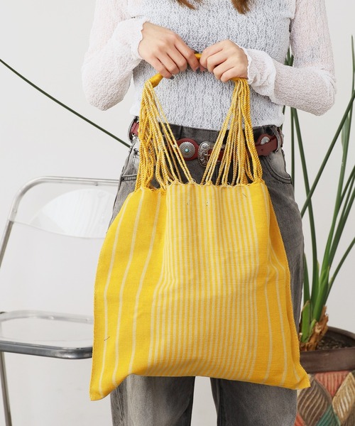 OJO DE MEX(オホデメックス)の「OJO DE MEX/オホデメックス Cotton Fold bag L フォールドトートバック 秋物 秋服 2026年秋冬(トートバッグ・レディース・イエロー/ピンク/グリーン/カーキブラウン・FREE)」の20枚目の写真