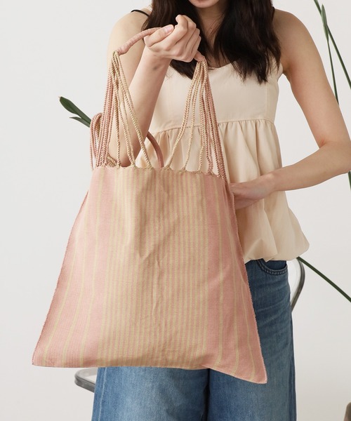 OJO DE MEX(オホデメックス)の「OJO DE MEX/オホデメックス Cotton Fold bag L フォールドトートバック 秋物 秋服 2026年秋冬(トートバッグ・レディース・イエロー/ピンク/グリーン/カーキブラウン・FREE)」の19枚目の写真
