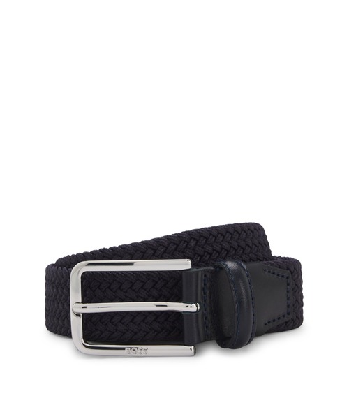 ‼️最終価格‼️BOSS OMAROSYN_OR32_PPブラックレザー ベルト ウーブンベルト レザーフェイシング（ベルト）｜BOSS（ボス）の