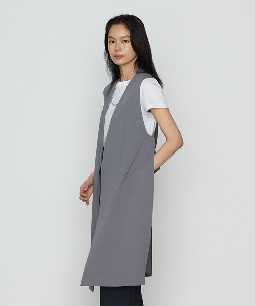 COMME CA（コムサ）の「TCポンチ ジレ（ベスト・レディース・グレー/ブラック・9号）」の7枚目の写真