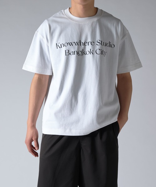 【美品】Lui's ルイス白　Tシャツ セール】KNOW WHERE BKK CITY UNIFORM tee（Tシャツ/カットソー