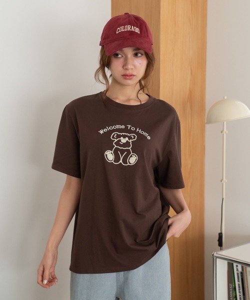 Nu(ニュー)の「【Nu】ベア Tシャツ(Tシャツ/カットソー・レディース・オフホワイト/ブラック/ベージュ・M)」の9枚目の写真