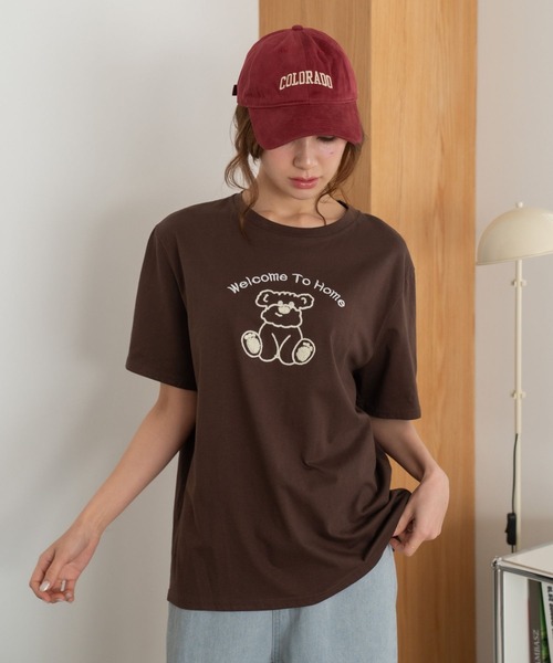 Nu(ニュー)の「【Nu】ベア Tシャツ(Tシャツ/カットソー・レディース・オフホワイト/ブラック/ベージュ・M)」の15枚目の写真