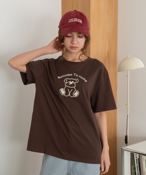 Nu(ニュー)の「【Nu】ベア Tシャツ(Tシャツ/カットソー・レディース・オフホワイト/ブラック/ベージュ・M)」の18枚目の写真