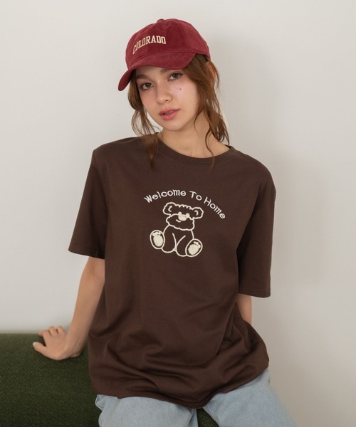 Nu(ニュー)の「【Nu】ベア Tシャツ(Tシャツ/カットソー・レディース・オフホワイト/ブラック/ベージュ・M)」の12枚目の写真