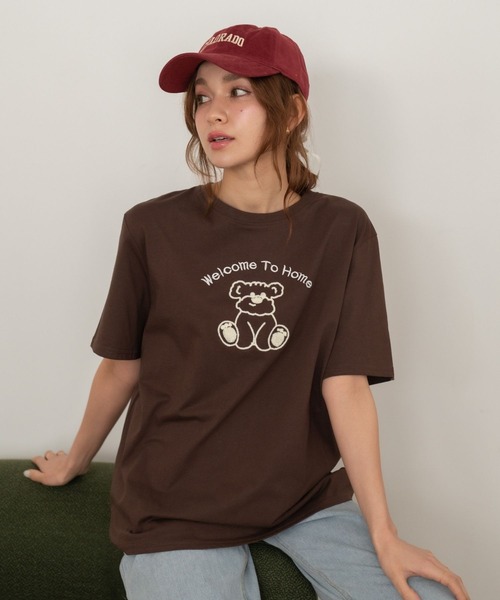 Nu(ニュー)の「【Nu】ベア Tシャツ(Tシャツ/カットソー・レディース・オフホワイト/ブラック/ベージュ・M)」の14枚目の写真