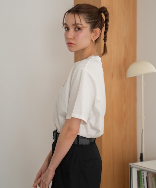 Nu(ニュー)の「【Nu】ベア Tシャツ(Tシャツ/カットソー・レディース・オフホワイト/ブラック/ベージュ・M)」の6枚目の写真