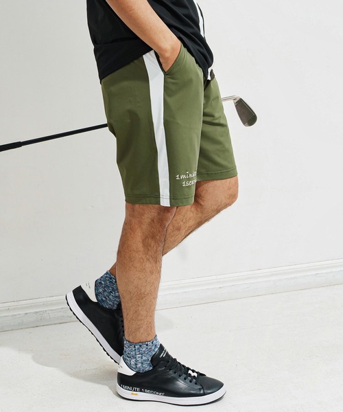 1minute 1second(ワンミニットワンセカンド)の「mp13516-cool fabric line shorts ショートパンツ(その他パンツ・メンズ・カーキ系/ブラック×ホワイト/ホワイト×ブラック・S/M/L/XL)」の10枚目の写真