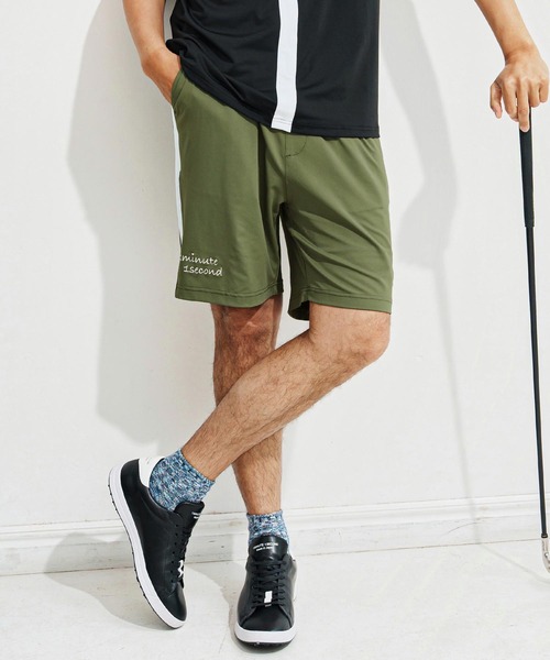 1minute 1second(ワンミニットワンセカンド)の「mp13516-cool fabric line shorts ショートパンツ(その他パンツ・メンズ・カーキ系/ブラック×ホワイト/ホワイト×ブラック・S/M/L/XL)」の11枚目の写真