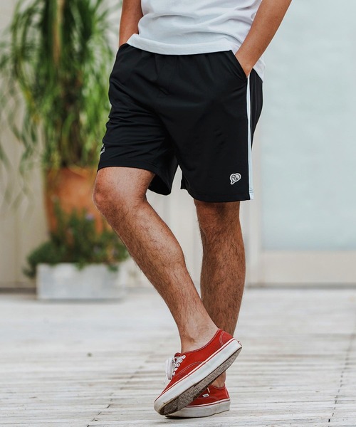 1minute 1second(ワンミニットワンセカンド)の「mp13516-cool fabric line shorts ショートパンツ(その他パンツ・メンズ・カーキ系/ブラック×ホワイト/ホワイト×ブラック・S/M/L/XL)」の16枚目の写真